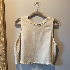 Aerie Denim Crop Tank